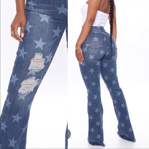 Highwaist Flare Star Jeans🔥Host Pick🔥🔥💋 - Picture 6 of 16